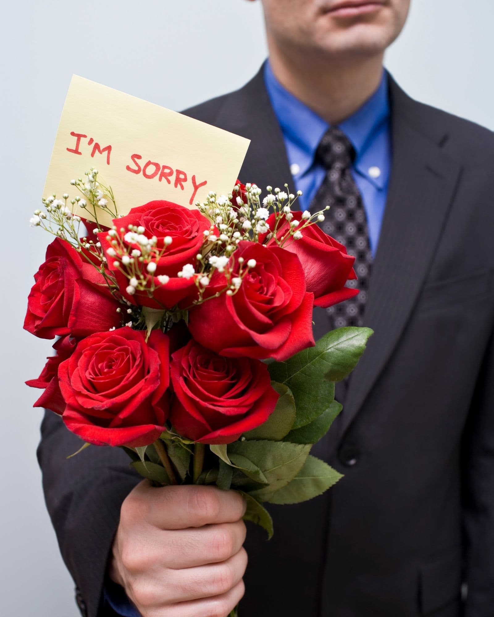 A sincere apology moment with a personalised song gift atmosphere