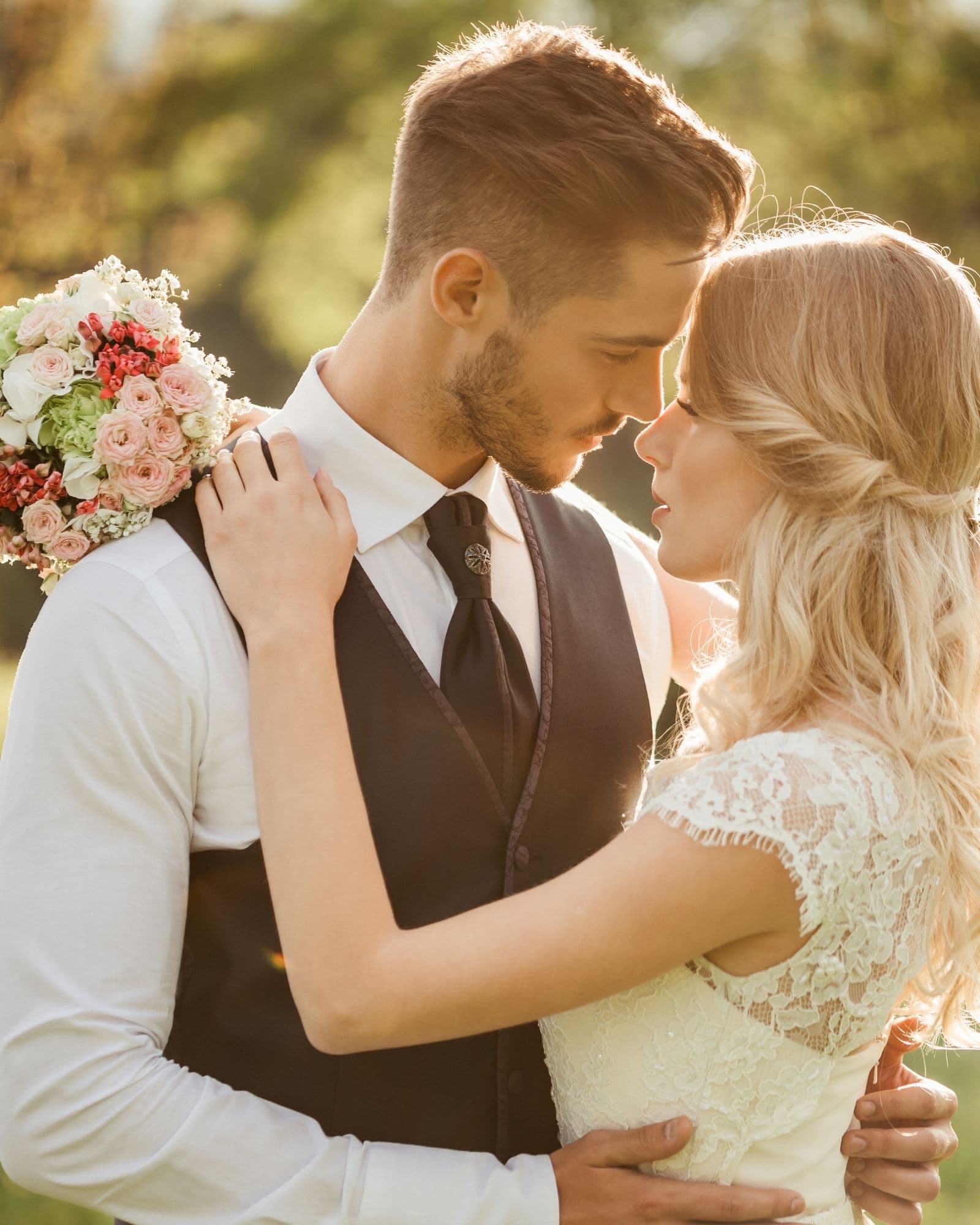 A romantic wedding moment with a personalised song gift atmosphere